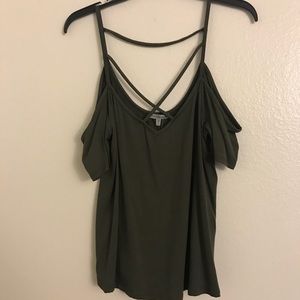 Strappy off the shoulder top